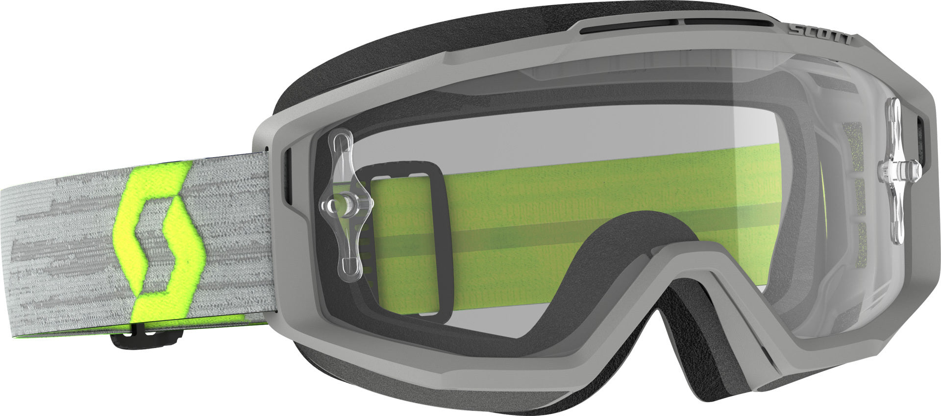 Split Otg Goggle Grey/Yellow W/Clear Works Lens