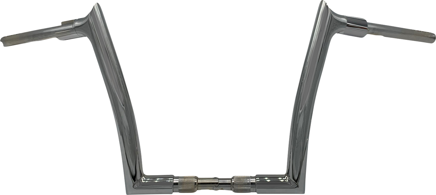 FAT BAGGERS INC. 1-1/2" EZ Install Pointed Top Handlebar - 12" - Chrome 818012