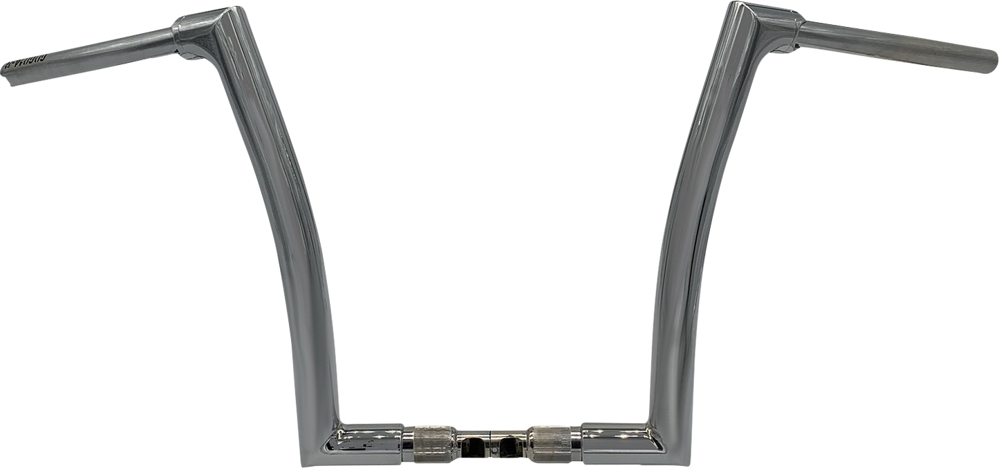 FAT BAGGERS INC. 1-1/2" EZ Install Flat Top Handlebar - 14" - Chrome 616014