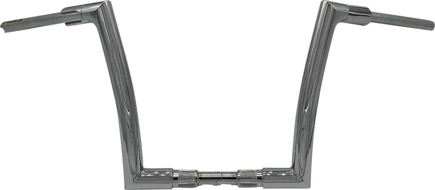 FAT BAGGERS INC. 1-1/2" EZ Install Flat Top Handlebar - 12" - Chrome 618012