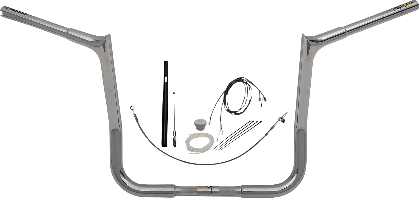 FAT BAGGERS INC. Handlebar Kit - Pointed Top - 14" - Chrome 919014