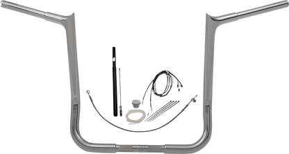 FAT BAGGERS INC. 1-1/4" EZ Install Pointed Top Handlebar Kit - 16" - Chrome 919016