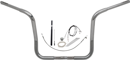 FAT BAGGERS INC. 1-1/4" EZ Install Round Top Handlebar Kit - 14" - Chrome 919414
