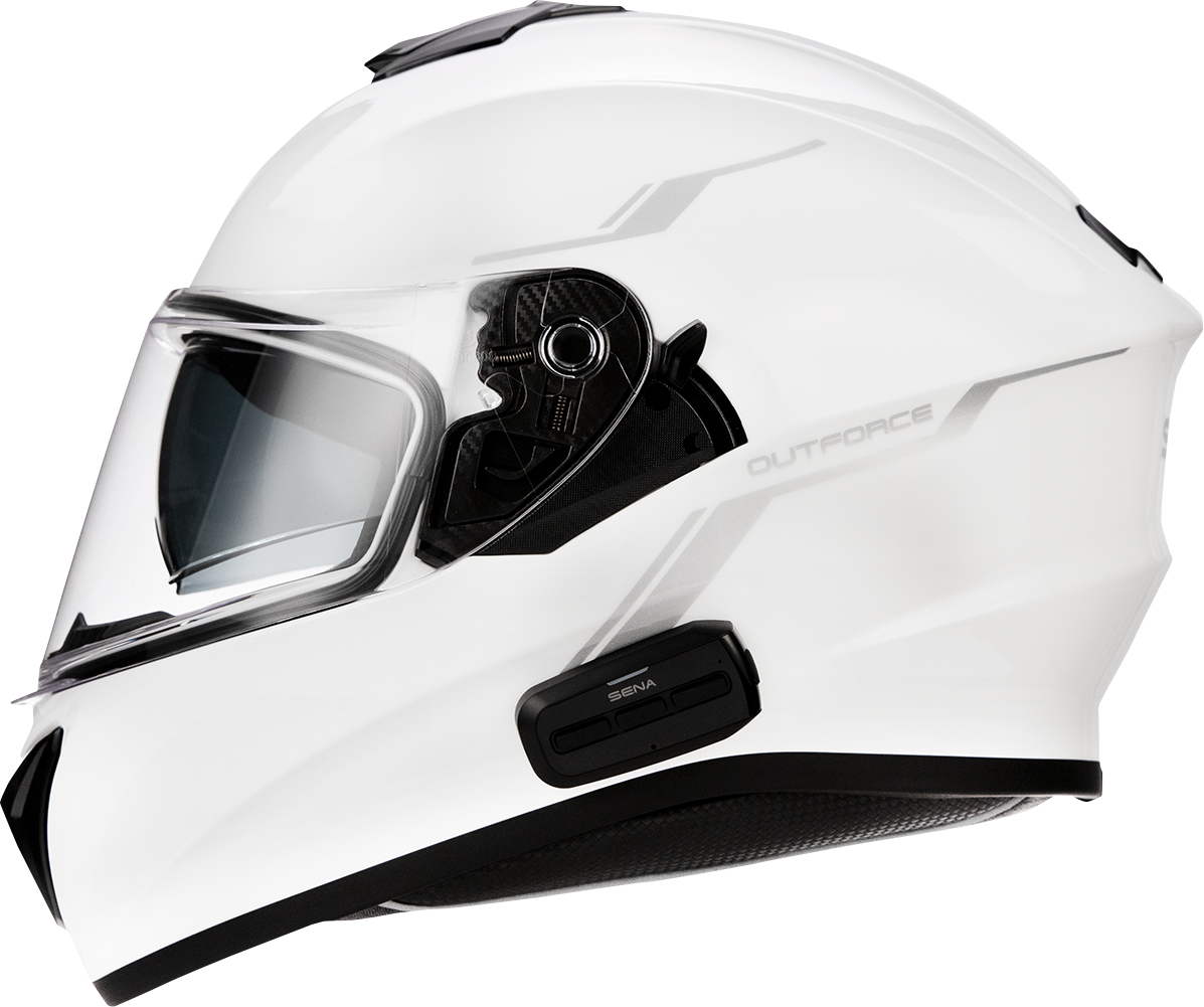SENA OutForce Helmet - Glossy White - Large OUTFORCE-GW00L