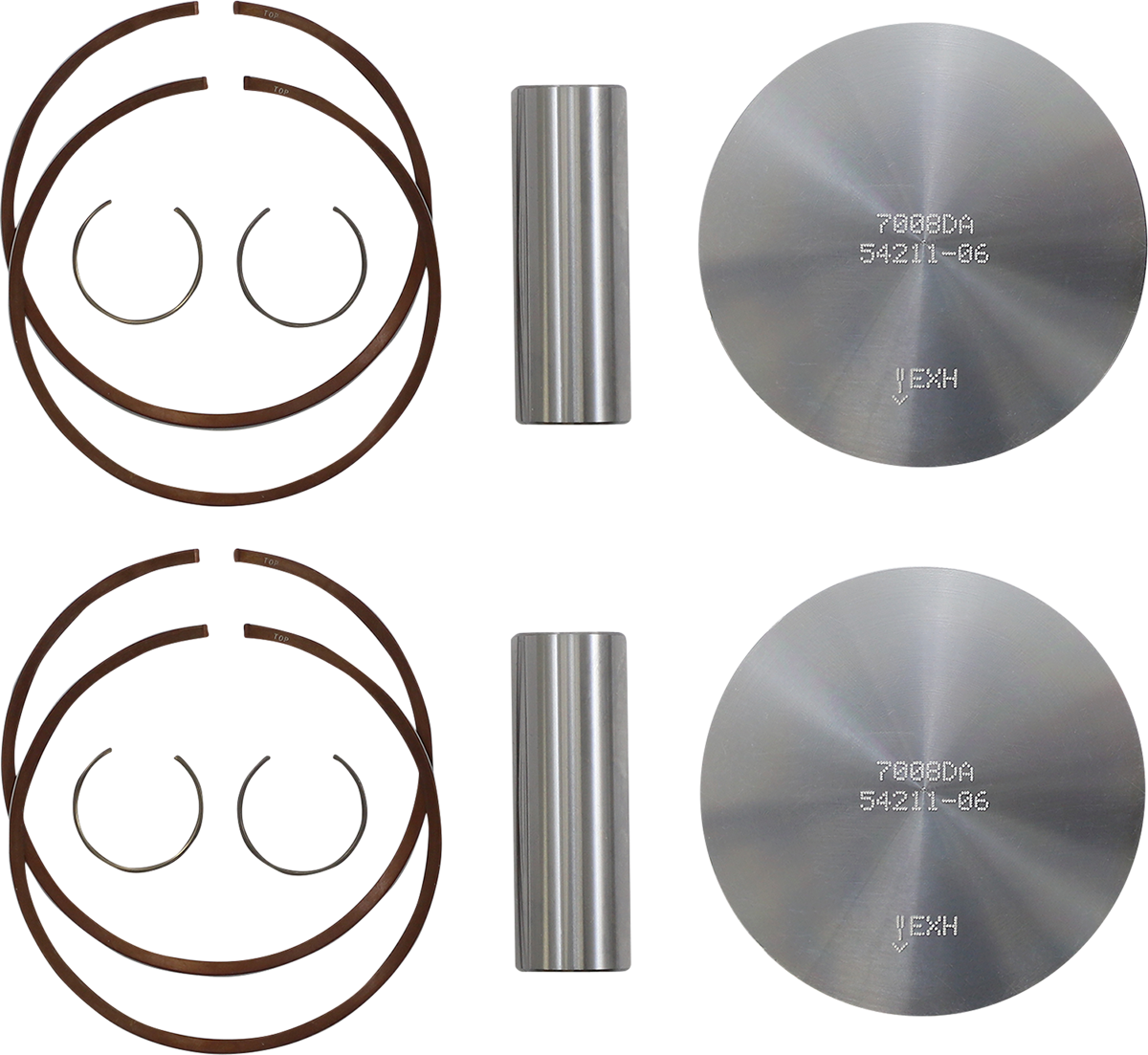 WOSSNER Piston Kit - 77.88 mm - Arctic Cat K7008DA-2