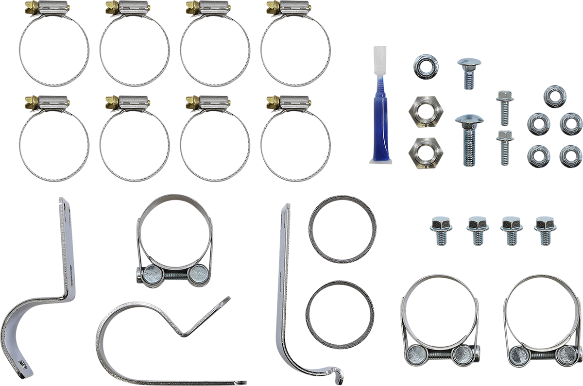 S&S CYCLE El Dorado Dual Exhaust System - Black - Machined Black Tracer 550-0680B