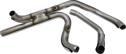 S&S CYCLE El Dorado Dual Exhaust System - Chrome - Black Tracer 550-0678B