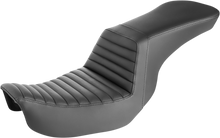 SADDLEMEN Step-Up Seat - Front Tuck-n-Roll - Black - Dyna 806-04-191