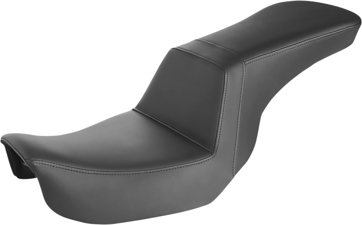 SADDLEMEN Step-Up Seat - Smooth - Black - Dyna 806-04-194