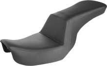 SADDLEMEN Step-Up Seat - Smooth - Black - Dyna 806-04-194
