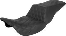 SADDLEMEN Tour Step-Up Seat - Full Lattice Stitch - Black - FL '08-'24 808-07B-195