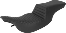 SADDLEMEN Tour Step-Up Seat -Tuck-n-Roll - Black - FL '97-'07 897-07-191
