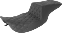 SADDLEMEN Tour Step-Up Seat - Full Lattice Stitch - Black - FL '97-'07 897-06-195