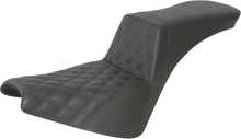 SADDLEMEN Step-Up Seat - Front Lattice Stitch - Black 818-30-192