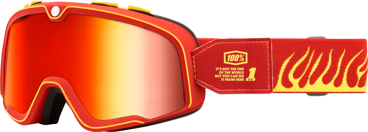 100% Barstow Goggle - Death Spray - Red Mirror Lens 50000-00011