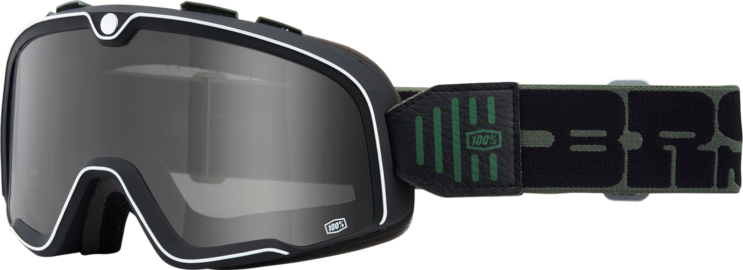 100% Barstow Goggle - Kalmus - Smoke Lens 50000-00013