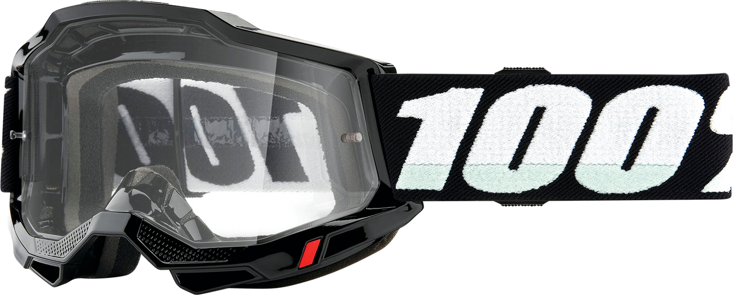 100% Accuri 2 Junior Goggle - Black - Clear Lens 50024-00010