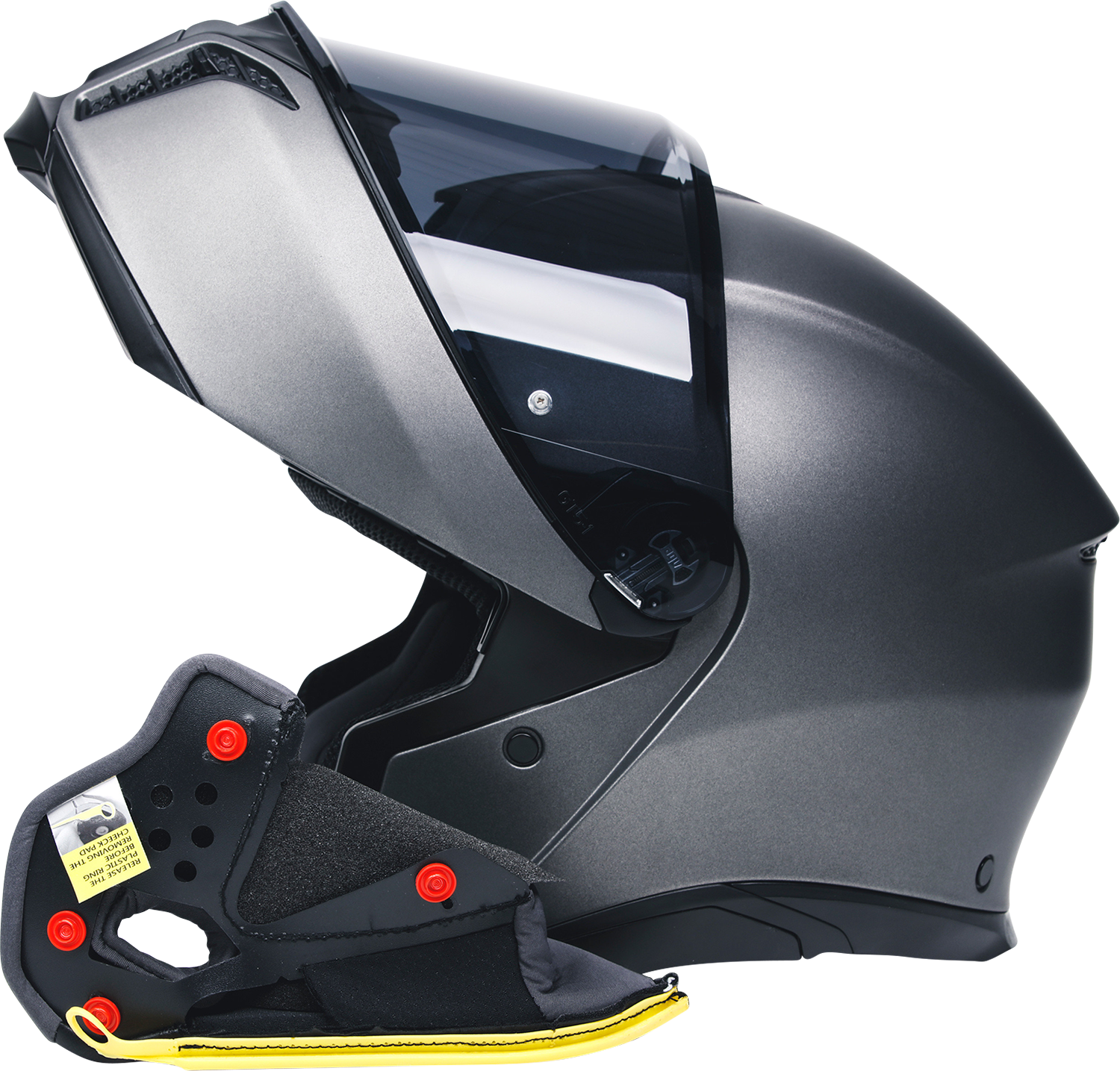 AGV Tourmodular Cheek Pads - Gray/Black - Small 20KIT93030629