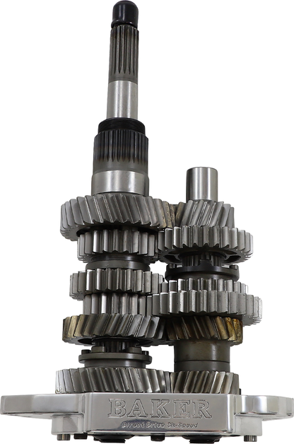 BAKER DRIVETRAIN Direct Drive Gear Set - 6-Speed - Polished - '01-'06 Softail/Dyna DD6-411PL-02
