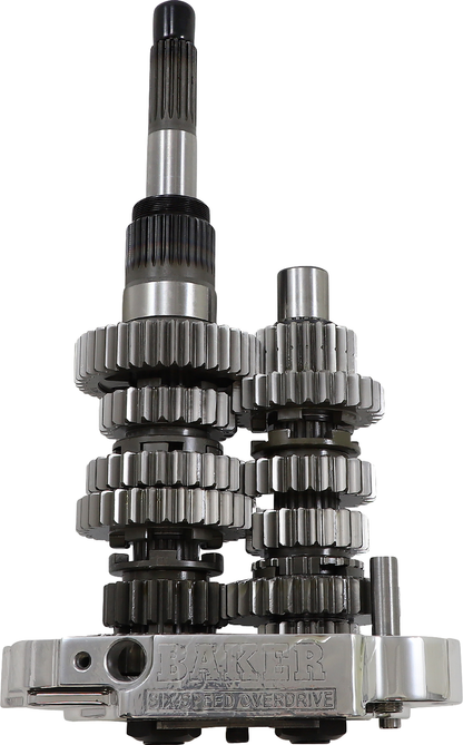 BAKER DRIVETRAIN Gear Set - Overdrive/6-Speed - Polished - '02-'06 Touring OD6-404P2-02