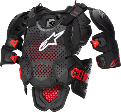 ALPINESTARS A-10 v2 Full Roost Guard - Black/Red - XL/2XL 6700523-1431XL2