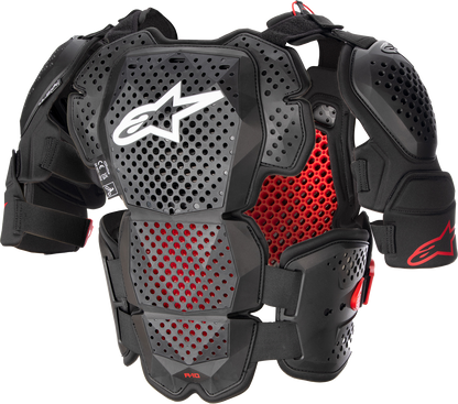 ALPINESTARS A-10 v2 Full Roost Guard - Black/Red - M/L 6700523-1431-ML