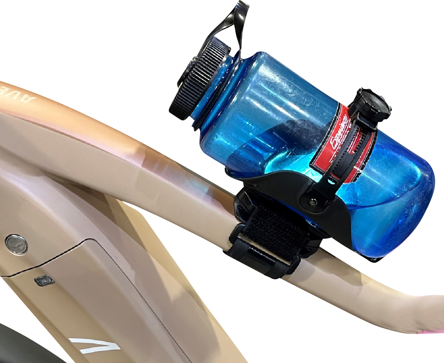 BIKASE Water Bottle Cage - ABC - Adjustable - 3-1/4" Diameter Strap 1022A