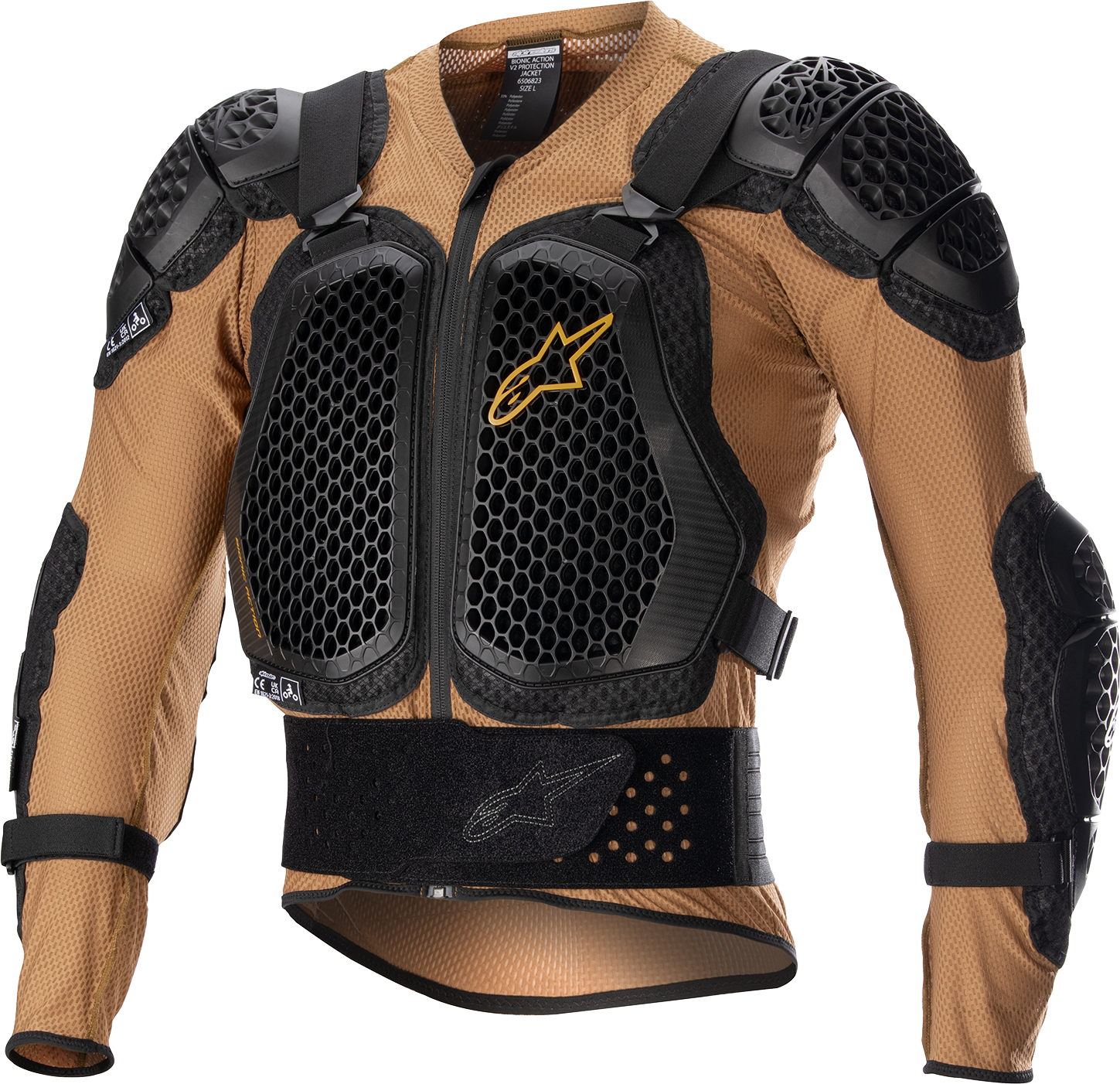 ALPINESTARS Bionic Action v2 Protection Jacket - Camel/Black - Small 6506823-814-S