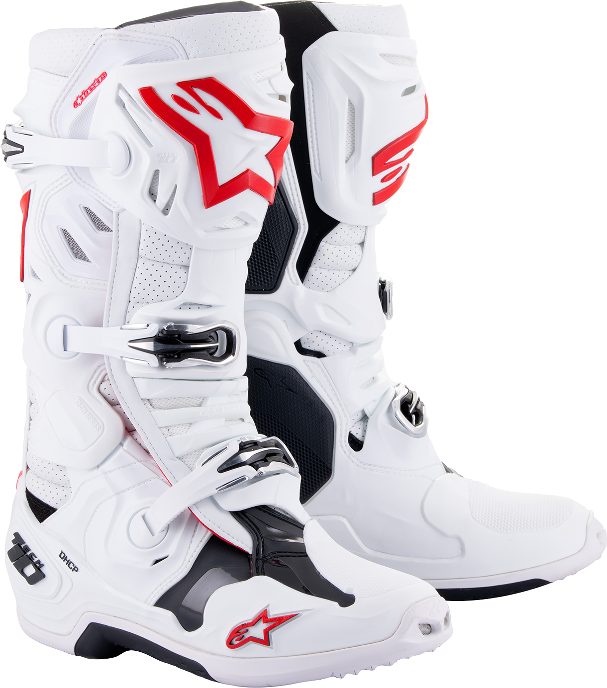 ALPINESTARS Tech 10 Supervented Boots - White/Red - US 9 / EU 43 2010520-2230-9