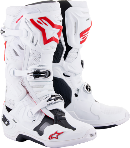 ALPINESTARS Tech 10 Supervented Boots - White/Red - US 11 / EU 45.5 2010520-2230-11