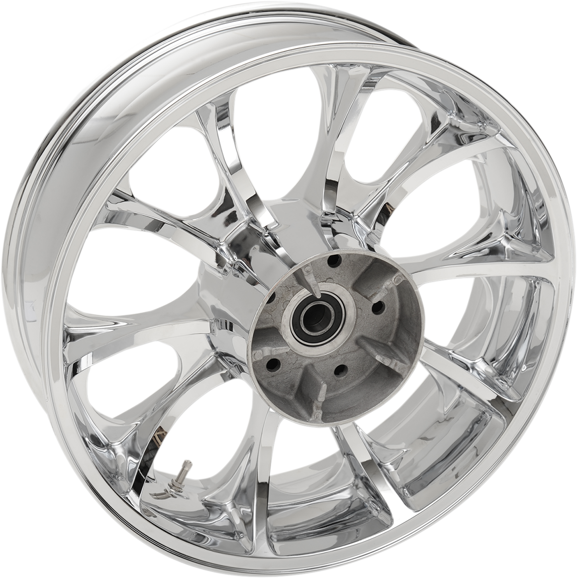 COASTAL MOTO Wheel - Largo 3D - Rear - Single Disc/with or without ABS - Chrome - 18x7 3D-LAR187CH-TRK