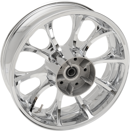 COASTAL MOTO Wheel - Largo 3D - Rear - Single Disc/with or without ABS - Chrome - 18x7 3D-LAR187CH-TRK
