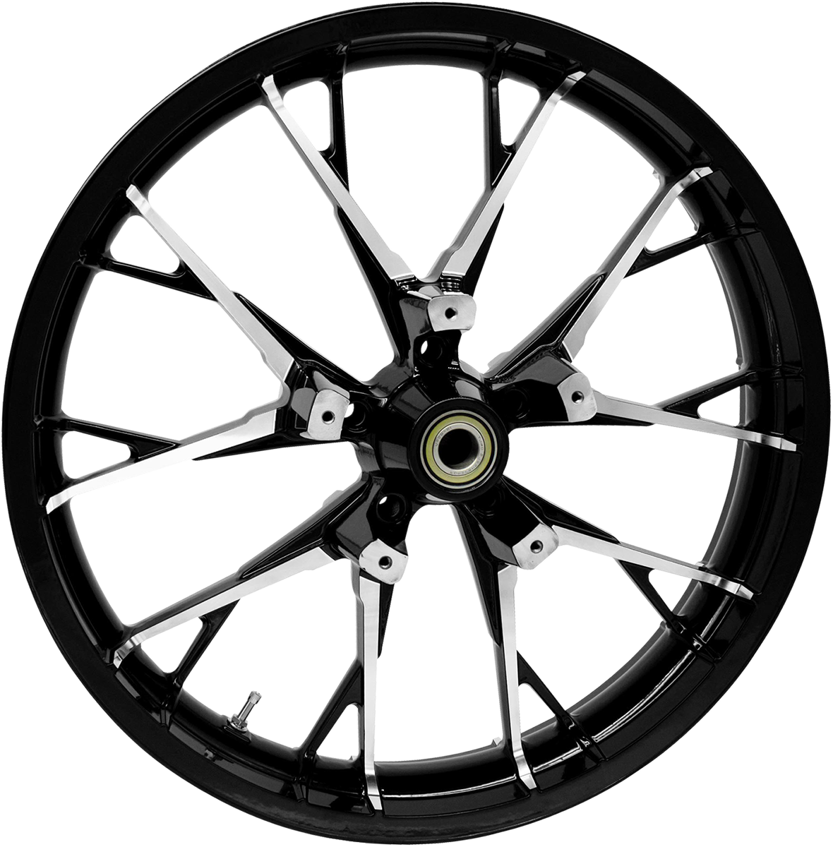 COASTAL MOTO Wheel - Marlin - Front - Dual Disc/without ABS - Black Cut - 21x3.5 3D-MAR213BC