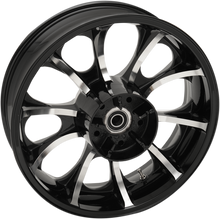 COASTAL MOTO Rear Wheel - Largo 3D - Single Disc/with or without ABS - Black Cut - 18x7 3D-LAR187BC-TRK