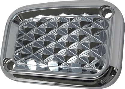 COVINGTONS Master Cylinder Cover - Brake - Front - Diamondback - Chrome C3056-C