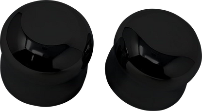 COVINGTONS Axle Covers - Front - Smooth - Black - Pair - '08-'23 C0007-B