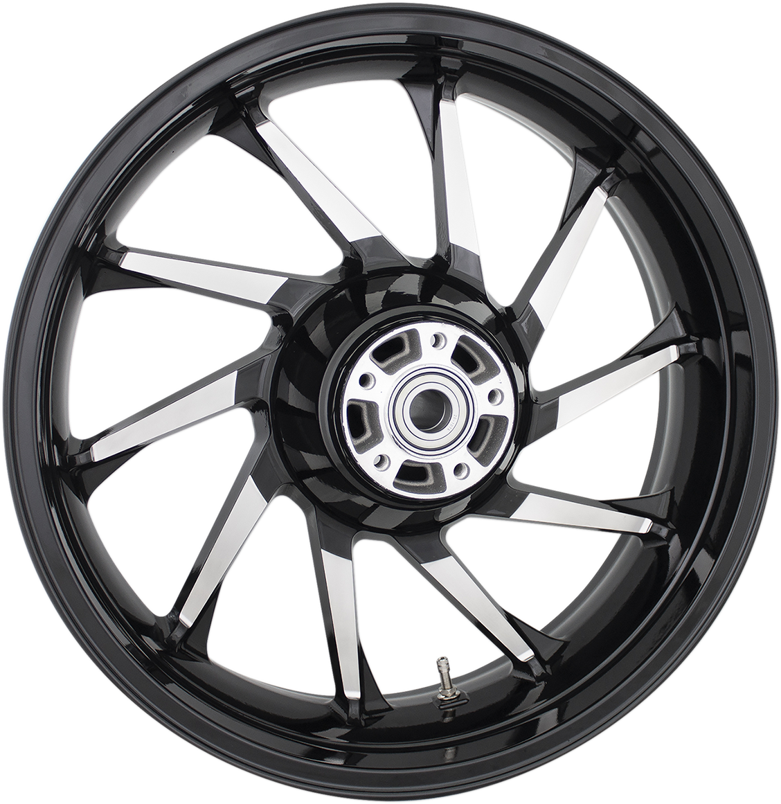 COASTAL MOTO Wheel - Hurricane 3D - Rear - Single Disc/with ABS - Black Cut - 18x5.5 3D-HUR185BCABST