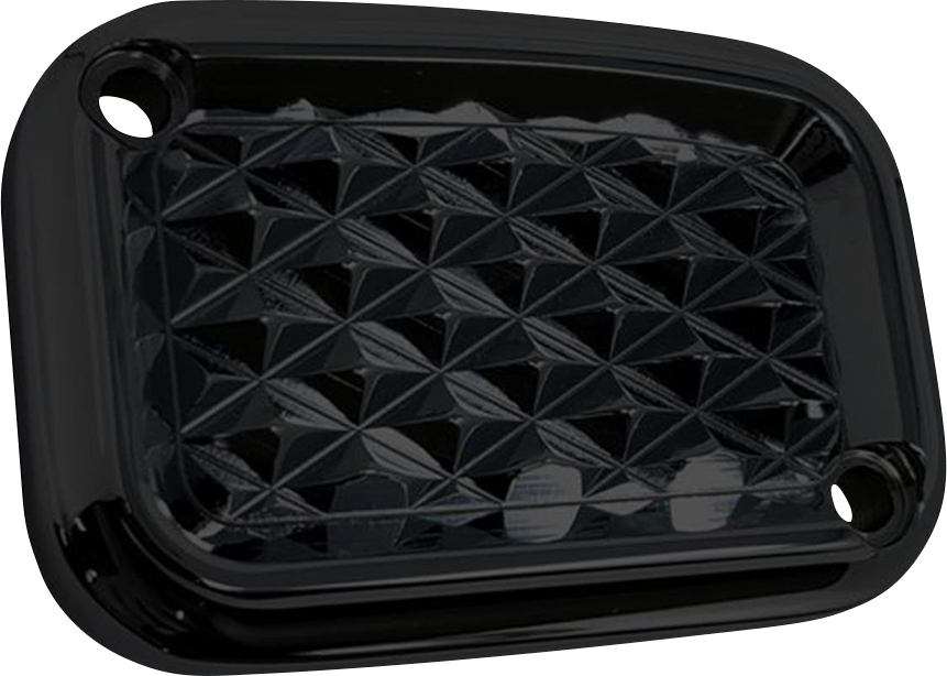 COVINGTONS Master Cylinder Cover - Clutch - Diamondback - Black C3068-B