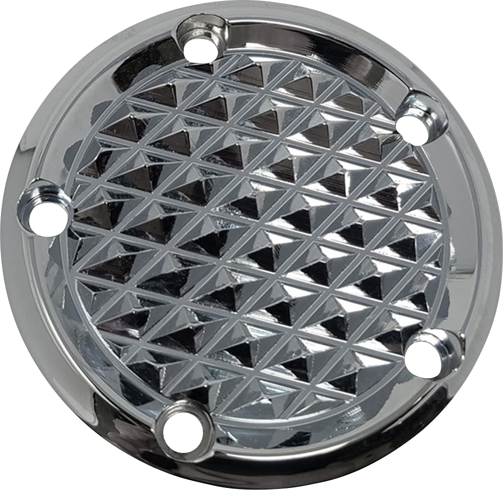 COVINGTONS Points Cover - Diamondback - Chrome - Twin Cam C3093-C