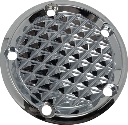 COVINGTONS Points Cover - Diamondback - Chrome - Twin Cam C3093-C