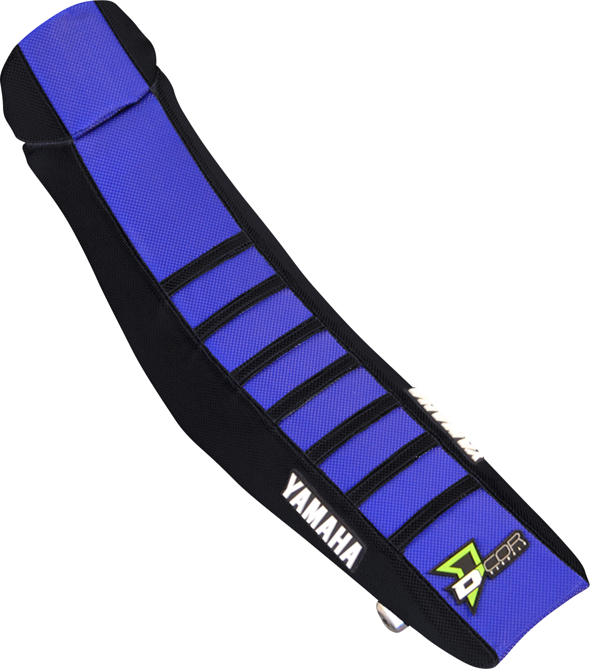 D'COR VISUALS Seat Cover - Black/Blue w/ Black Ribs - YZ85 '22-'26 30-50-105