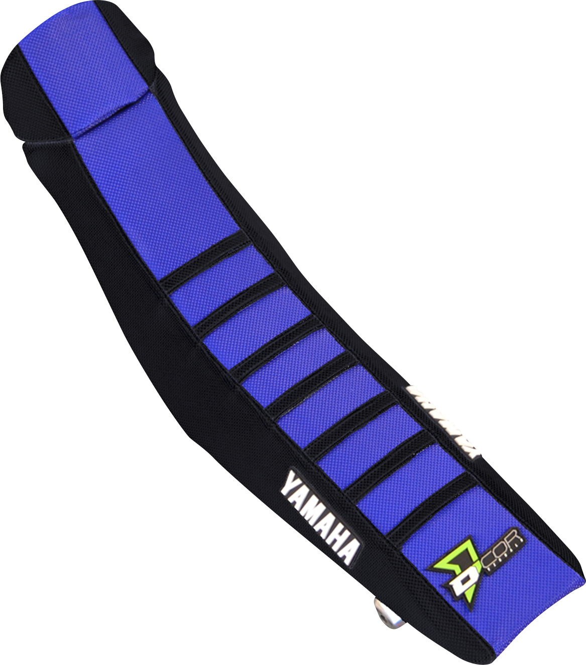 D'COR VISUALS Seat Cover - Black/Blue w/ Black Ribs - YZ '22-'26 30-50-142