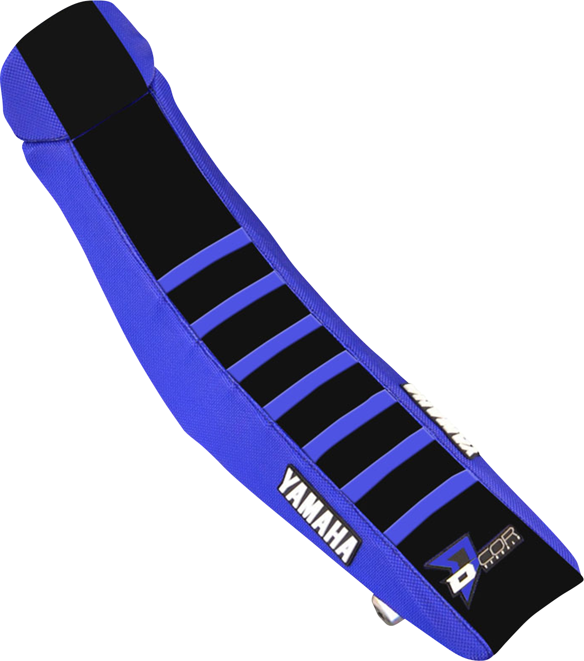 D'COR VISUALS Seat Cover - Blue/Black w/ Blue Ribs - YZ '22-'26 30-50-143