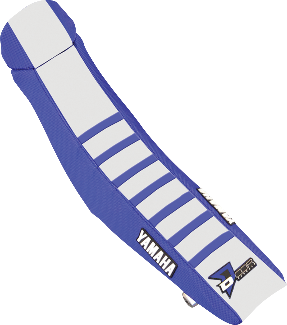 D'COR VISUALS Seat Cover - Blue/White w/ Blue Ribs - YZ '22-'26 30-50-146