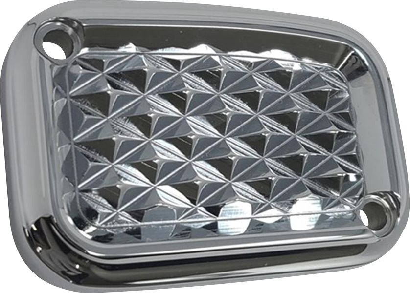 COVINGTONS Master Cylinder Cover - Clutch - Diamondback - Chrome C3078-C
