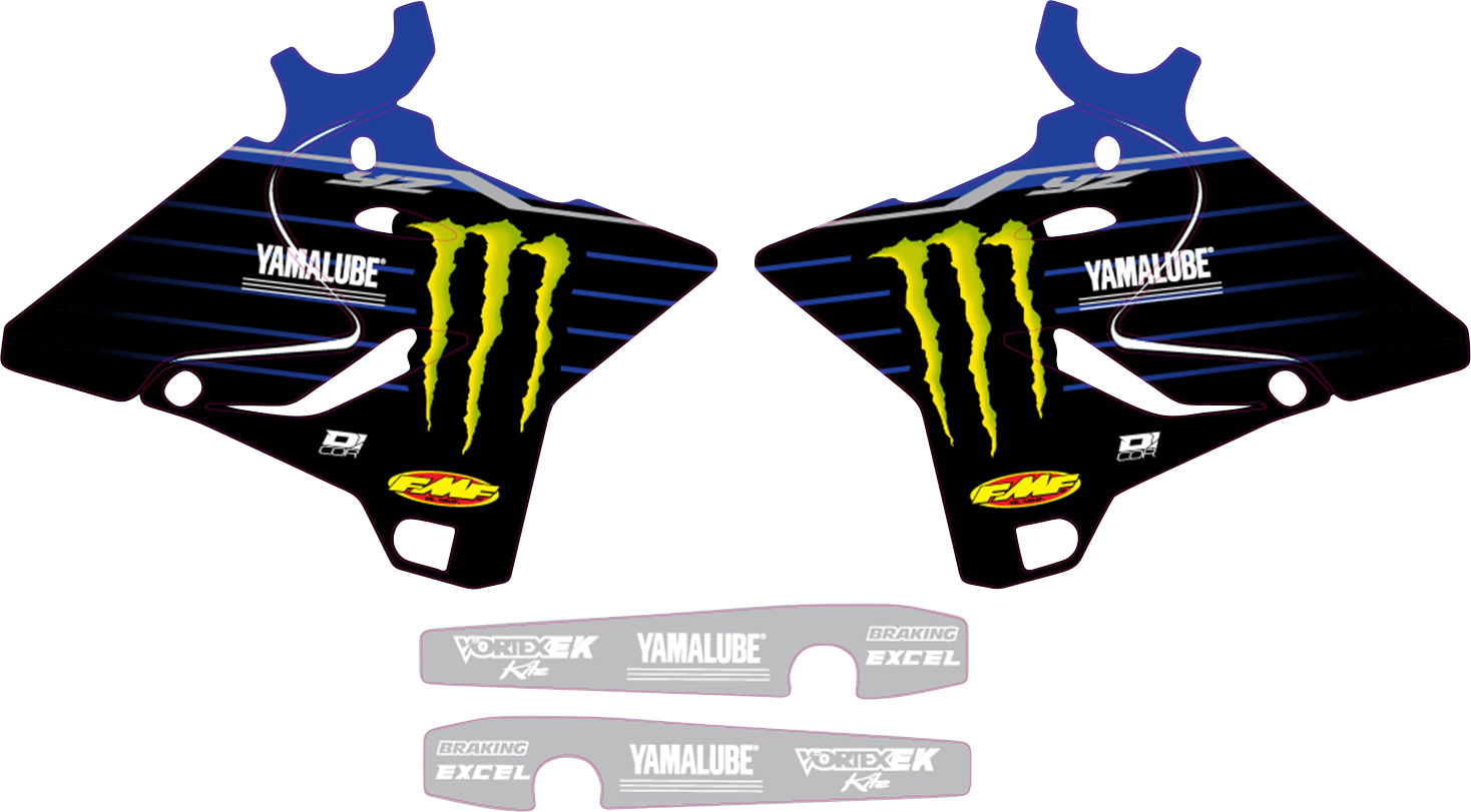 D'COR VISUALS Graphic Kit - '22 Star Yamaha - YZ 125/250 '15-'21 10-50-232