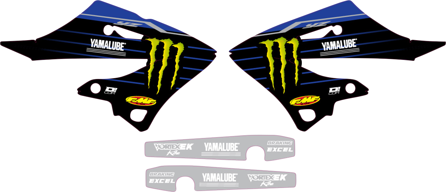 D'COR VISUALS Graphic Kit - '22 Star Yamaha - YZ 125/250 '22 10-50-262