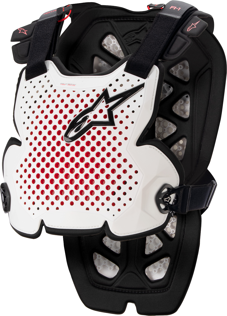 ALPINESTARS A-1 Pro Chest Guard - White/Black/Red - XL/2XL 6700123213XL2X