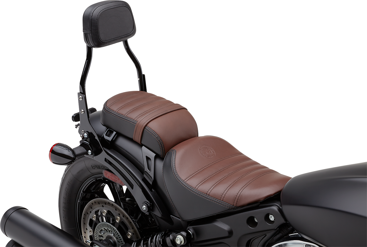 COBRA Detachable Backrest - Mini - Black - Bobber 502-2015B