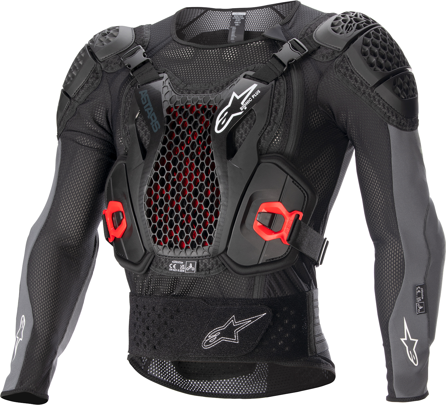 ALPINESTARS Bionic Plus v2 Protection Jacket - Black/Anthracite/Red - 2XL 6506723-1036-2X